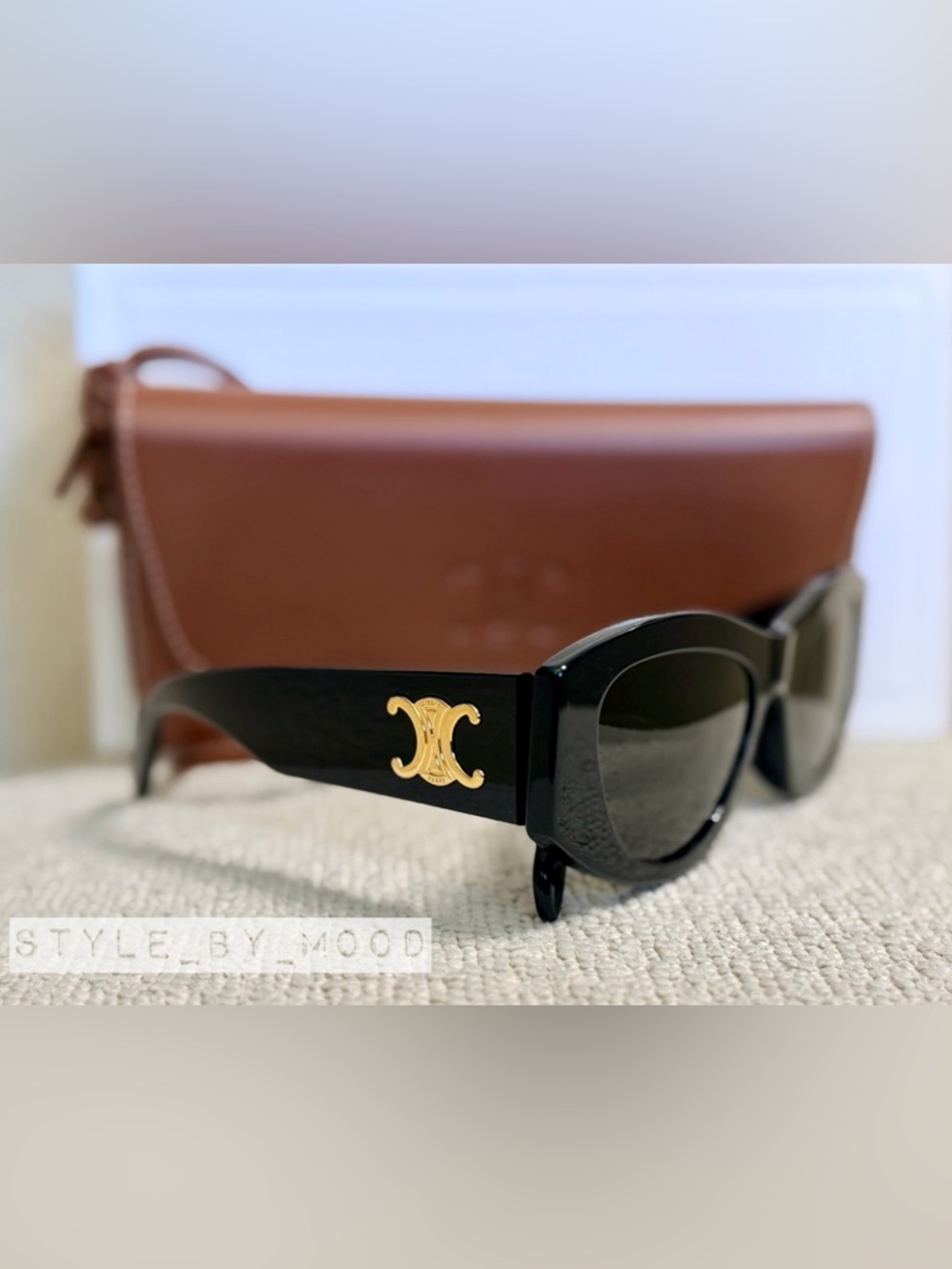 NWT CELINE Sunglasses CL 40308U 01A Black-Gold/Dark Gray For Men Women